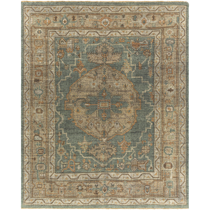 Meja Wool Oriental Area Rug, Rectangle 10' x 14'