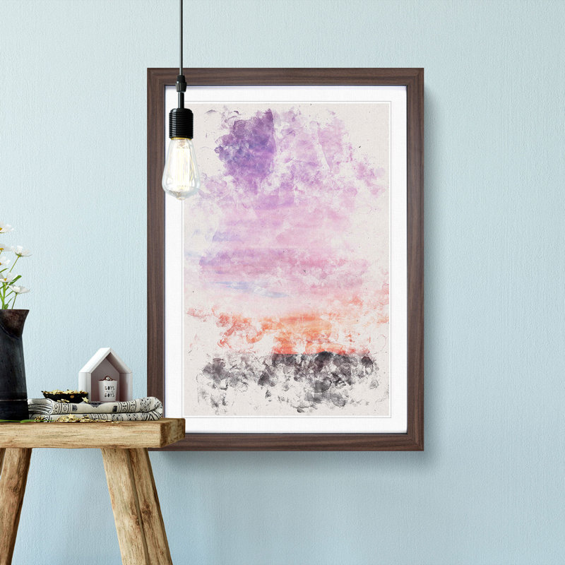 Sky Above the Mountain - Picture Frame Graphic Art Print, Walnut Framed, 87cm H x 62cm W x 2cm D