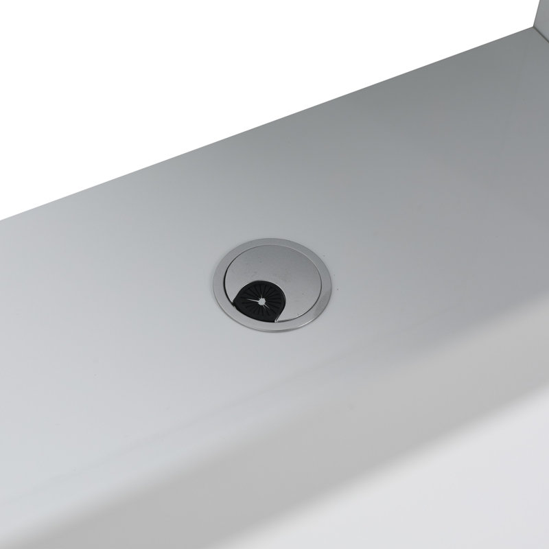 Meuble-lavabo autoportant avec lavabo en résine