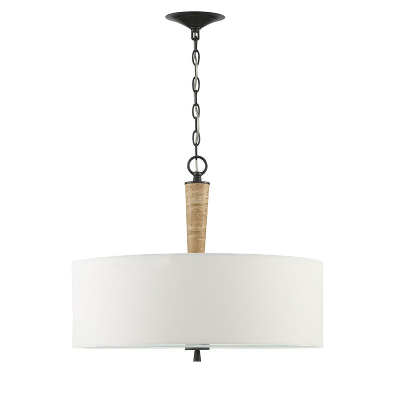 Lustre tambour 2 lumières Dennie