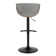 Swivel Upholstered Adjustable Height Counter Stool with Metal Frame
