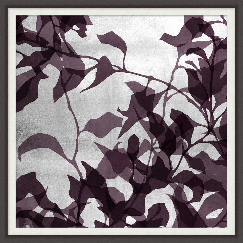 Garden Silhouette On Silver 2 Painting by Thom Filicia