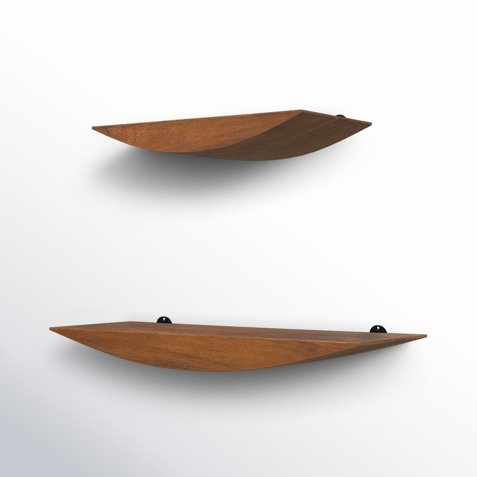 AllModern Oiva Set Of 2 Wall Mounted Shelves & Reviews | Joss & Main