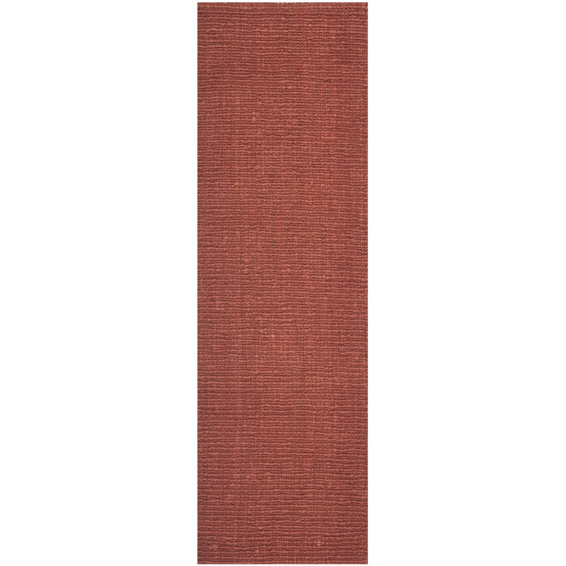 Solid Colour Jute / Sisal Hand Woven Area Rug, Runner 76 x 244cm