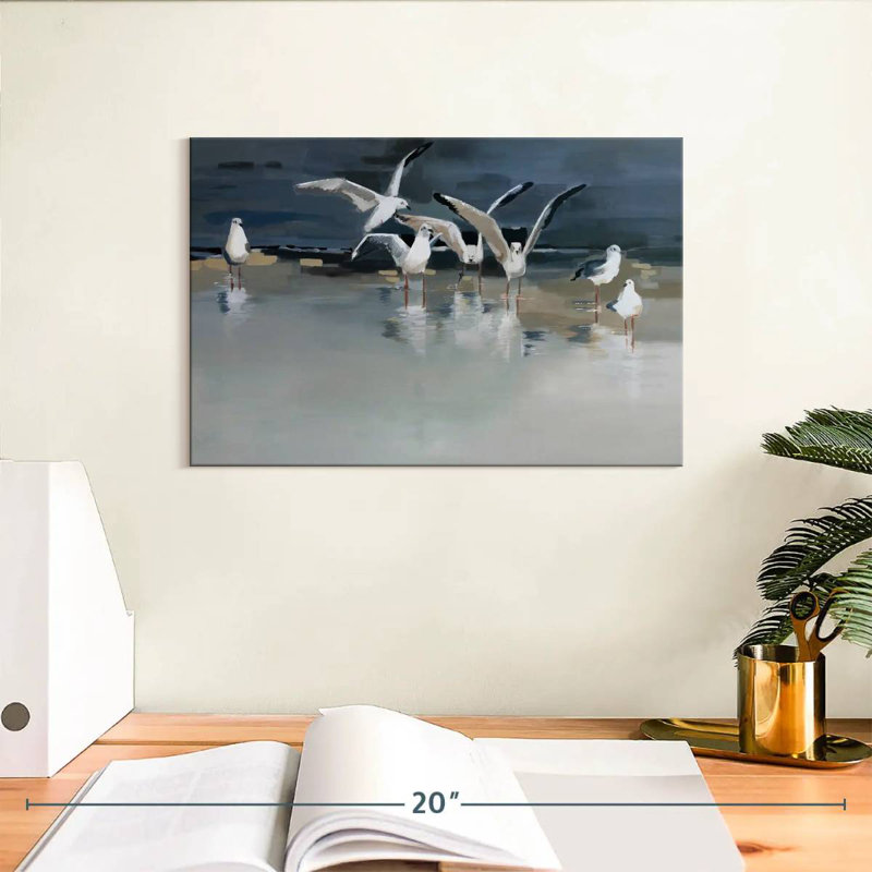 Seagulls Serenity, 8" H x 12" W