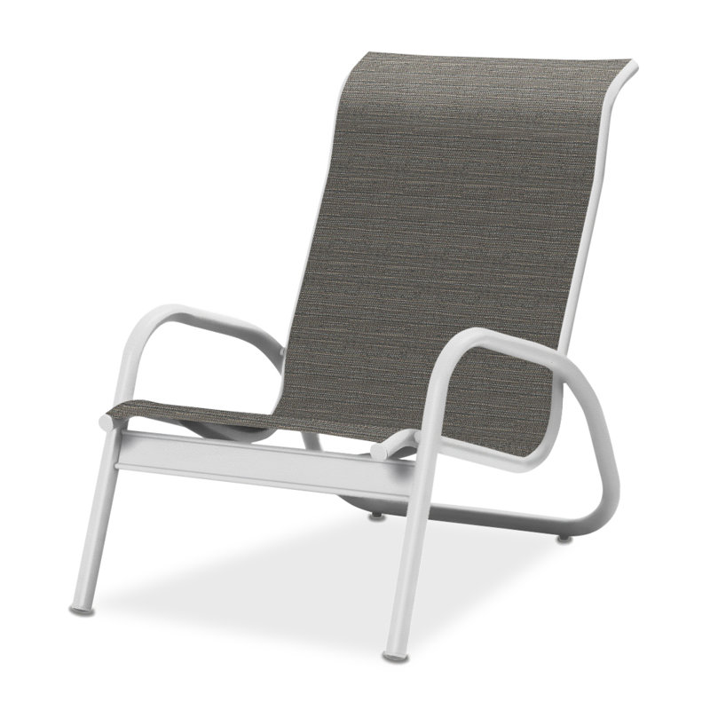 Beach Chair, Textured White, Collect Charcoal