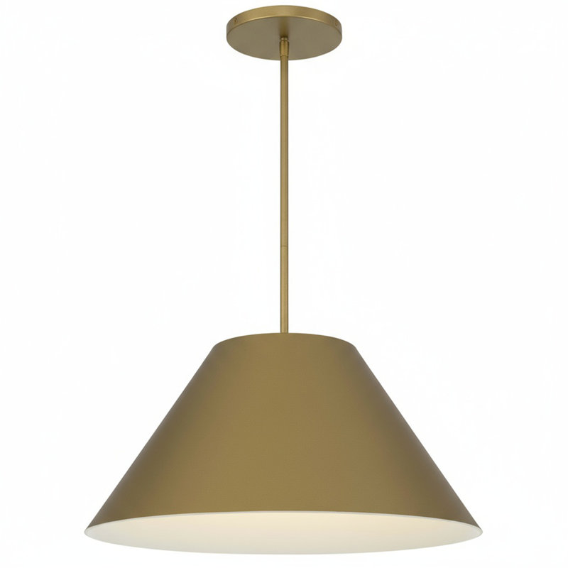 22 inch Diameter Integrated LED Brass Pendant