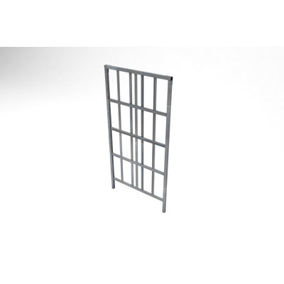 Urbana 39" L X 77" H Modern Vinyl Trellis, Slate Gray