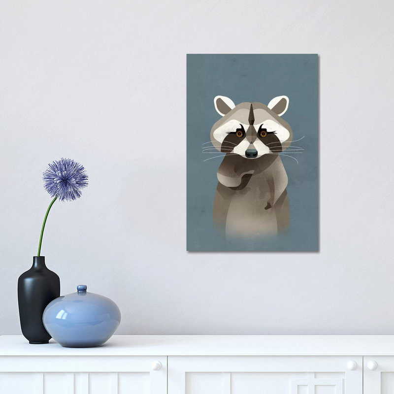 Racoon by Dieter Braun - Print on Canvas, Wrapped Canvas, 101.6 cm H x 66.04 cm W x 3.175 cm D