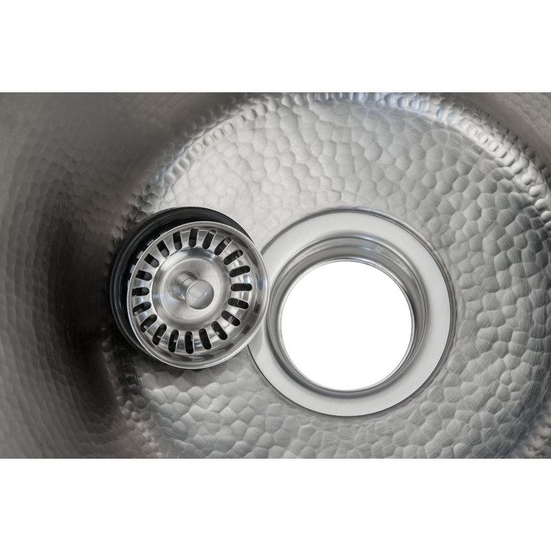 Drain de poubelle 3,5 "de luxe avec panier - nickel brossé