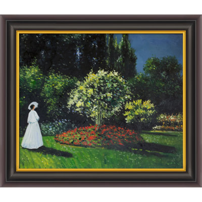 Reproduction d’art sur toile encadrée « Jeanne Marguerite Lecadre » par Claude Monet