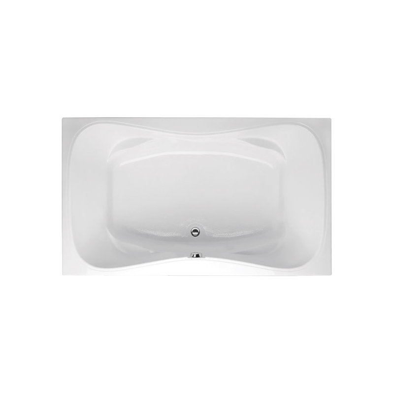 Monterey 60'' L Soaking Bathtub, White, Matte Black