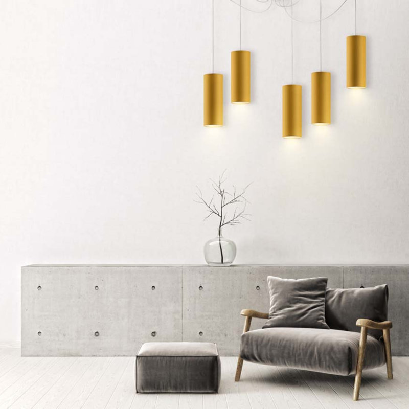 Carsten 5 - Light Cluster Pendant, White, White