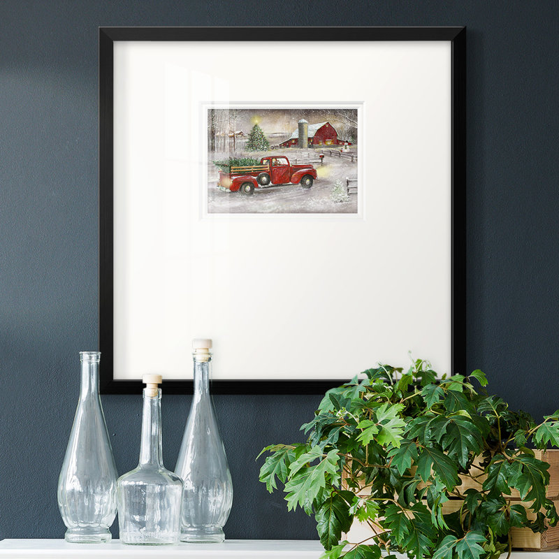 " Making Christmas Memories ", 17" H x 17" W x 1.25" D, Brown Framed Paper