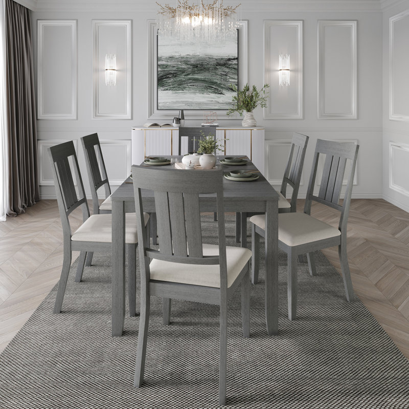 Ensemble repas 6 personnes Ocossio, Gris