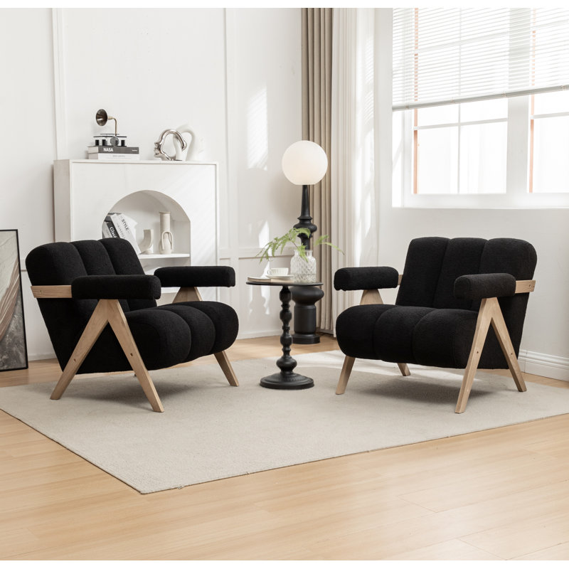 Fauteuil Bula, Polyester noir, 2