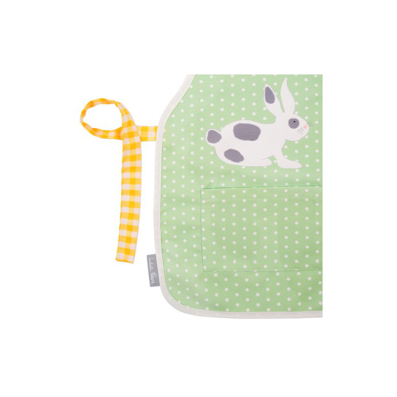 Annagh's Childrens Apron, Pea Green, 2-5 Years