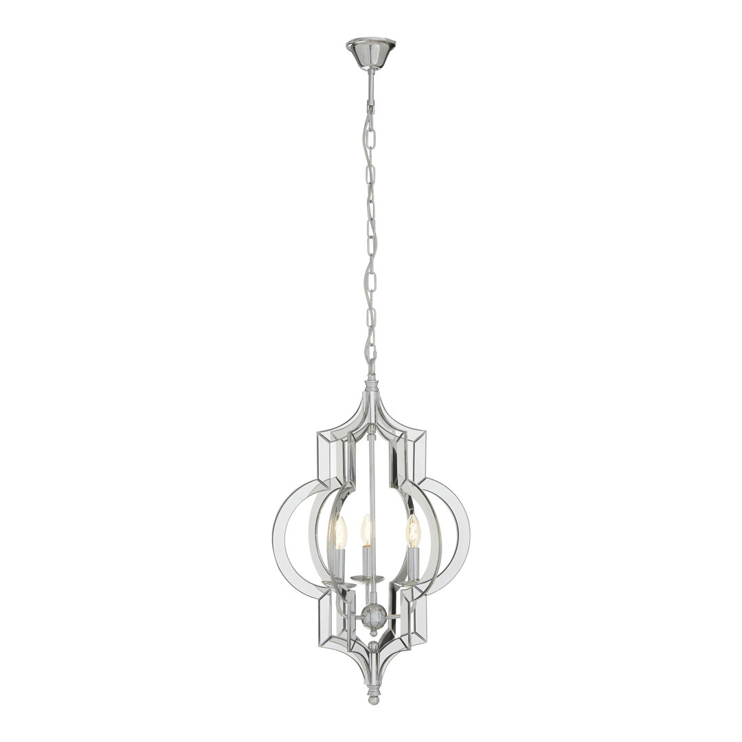 Madrona 3 - Light Chrome Lantern Pendant