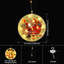 Guirlande de Noël, lumières décoratives 3D, 5 lumières DEL, blanc doux 2800K