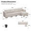 Canapé modulaire rembourré 116,6 po Soneson-609872356