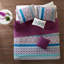 Ensemble de courtepointe réversible simple / simple TG avec coussins décoratifs