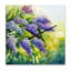 Horloge murale lilas dans le jardin-1073633522