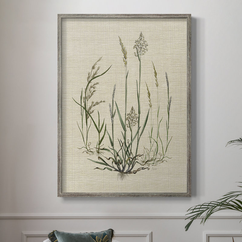 Lin Herbes I, reproduction encadrée - bois massif 48355, H 21 po x l 17 po