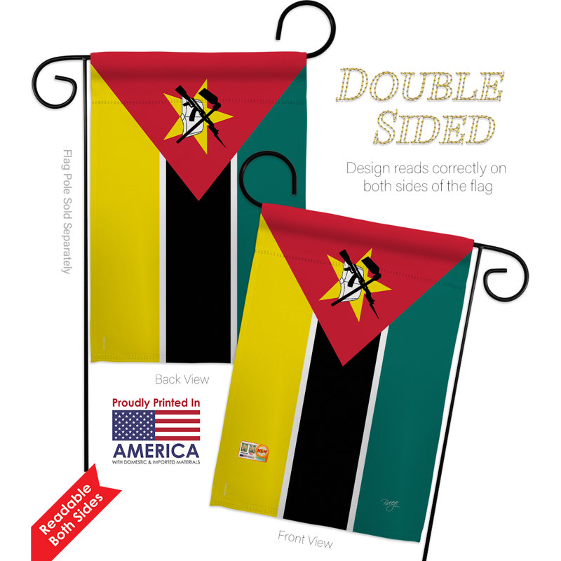 Double Sided 18.5'' H x 13'' W Polyester Flag Set