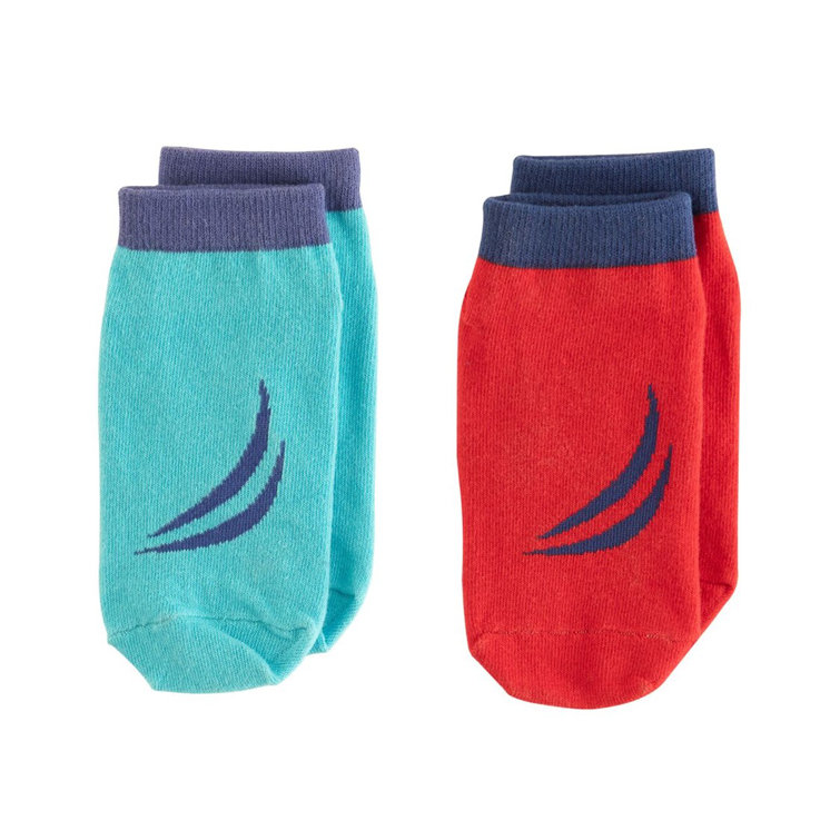 Upper Bounce Machrus Upper Bounce Non-Slip Trampoline Ankle Socks-Twin Pack  Red/Blue for Kids: Ages 3 to 6 Years