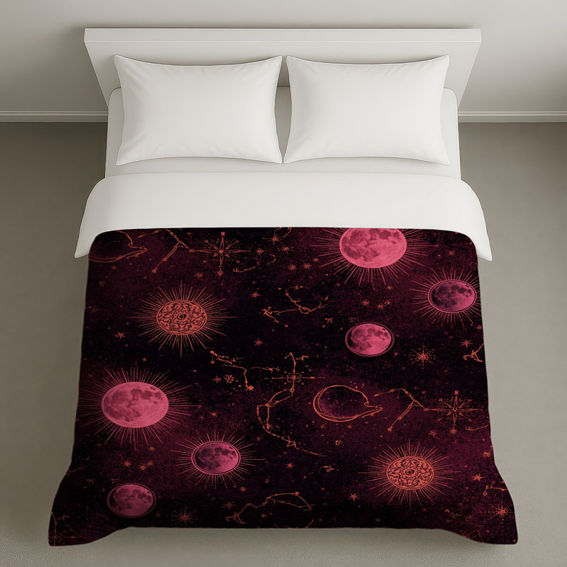 Housses de couette Celestial Constellation Art, Grand lit
