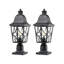 Luminaire extérieur pour lampadaire, boîtier en aluminium imperméable avec verre, éclairage de terrasse pour poteau de clôture pour le jardin, le patio, l'allée