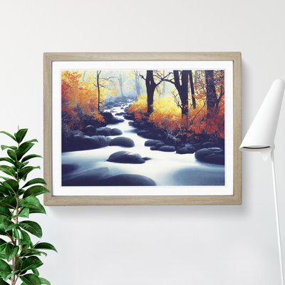 Autumn Forest Stream Vol.2 - Single Picture Frame Print