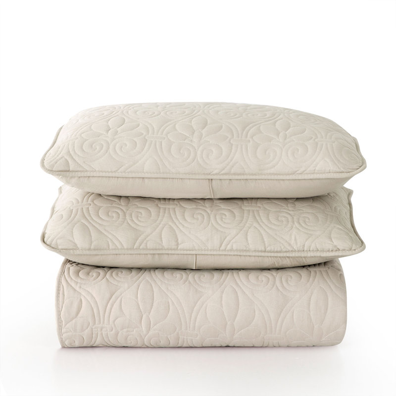 Ensemble de couvre-lit réversible en microfibre, Couvre-lit pour lit simple + une taie d'oreiller s, Kaki