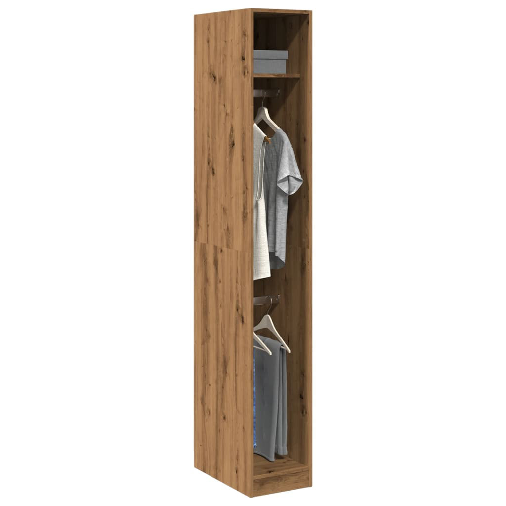 Vidaxl Kleiderschrank Altholz-Optik 30X50x200 Cm Holzwerkstoff