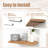 Solid Oak Floating Shelf - 16" Wide, Heavy - Duty With Brackets, Suitable For Any Room & Home Decor-1143221455