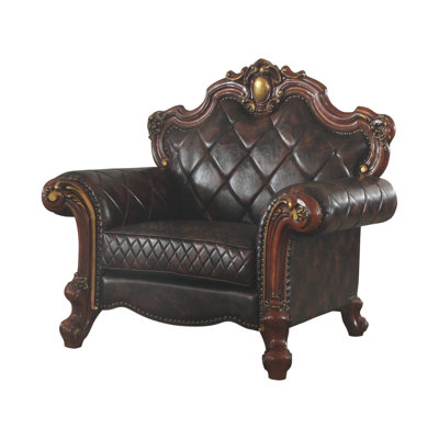 Chaise rembourrée picard et perle antique