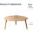 Solid Oak Modern Coffee Table-1701764868-1704658348