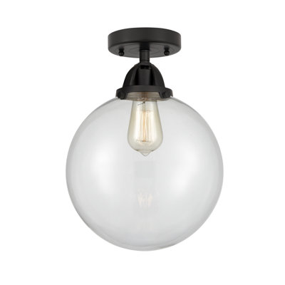 Alphonsa Glass LED Semi Flush Mount
