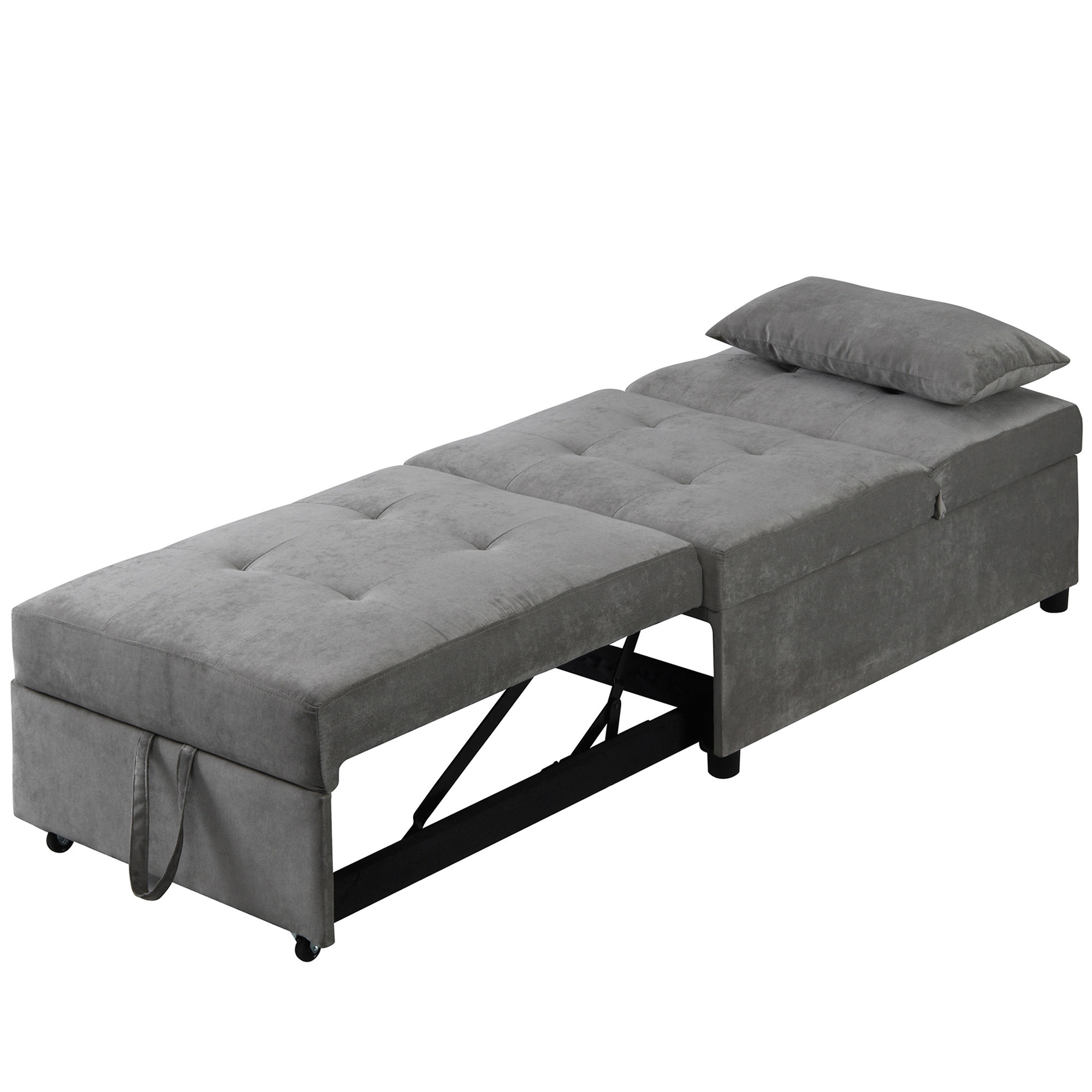 Latitude Run 39 Wide Convertible Chair Bed Adjustable Backrest 3