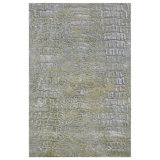 Animal Print Area Rug in Gray
