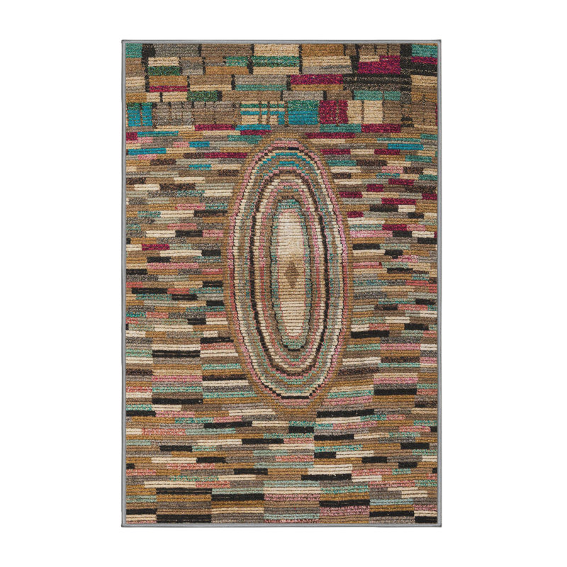 Abstract Indoor Rug, Rectangle 5' x 7'