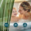 Doublure de rideau de douche imperméable givrée avec aimants et œillets antirouille - Matériau PEVA léger pour la salle de bain-1209106378-1209106380