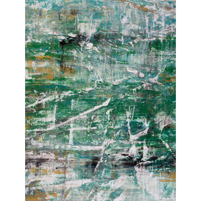 John Beard CollectionS Green Goddess II On Giclee Canvas Hand Embellished Art