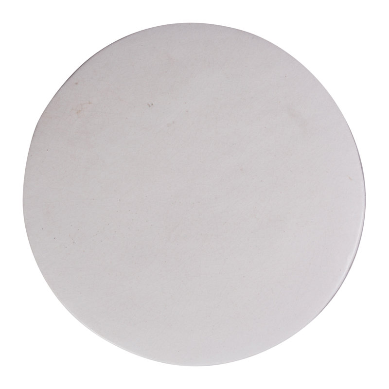Harmony Outdoor Round Side Table, White/Iron Semi Gloss