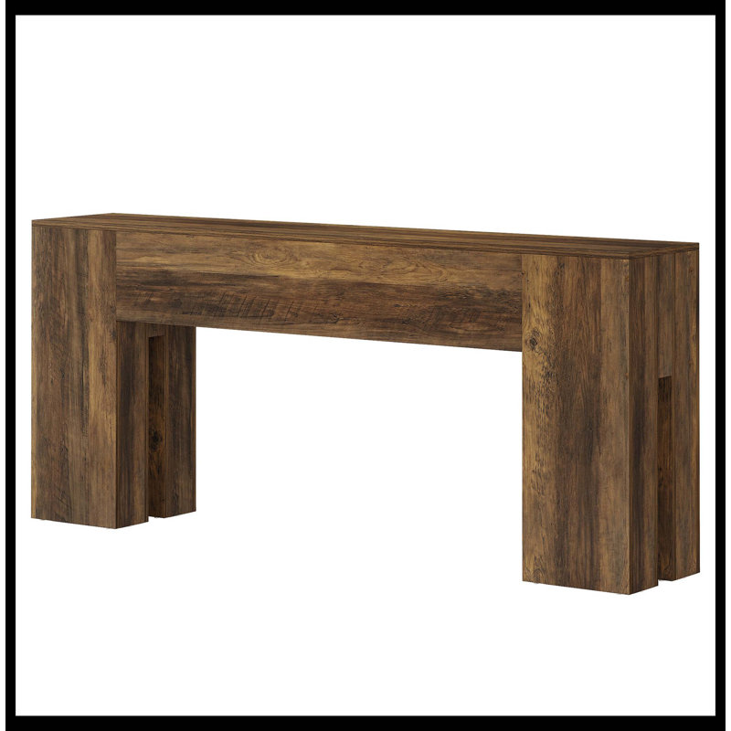 Console en bois 70,8 po, canapé de couloir robuste