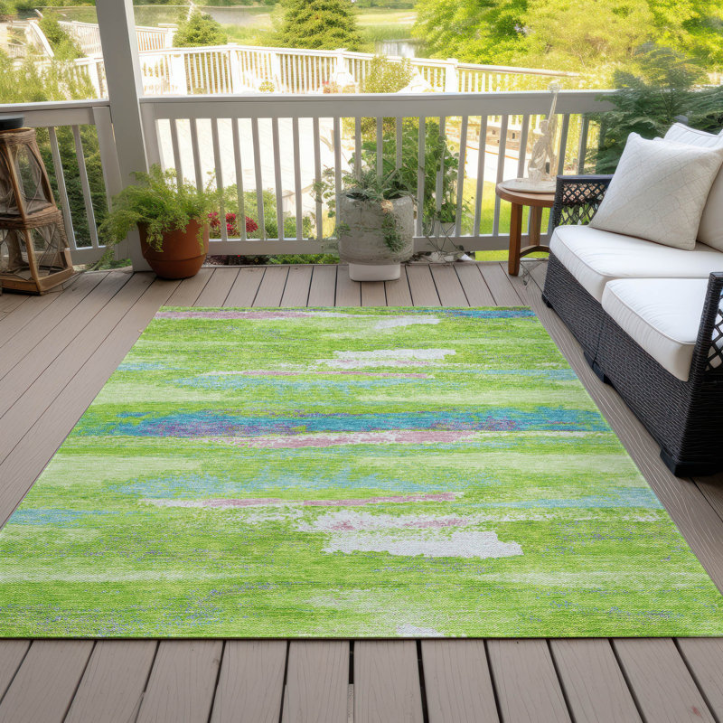 Aleighna Area Rug with Non-Slip Backing, Rectangle 2'6" x 3'10"