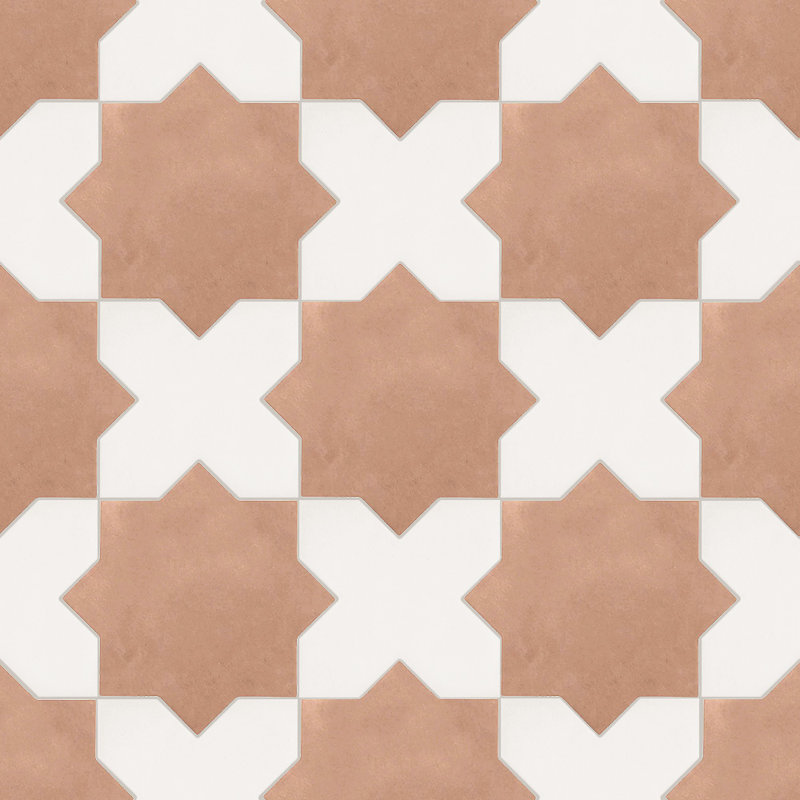 Étoile et croix en terre cuite étoile et croix d'os