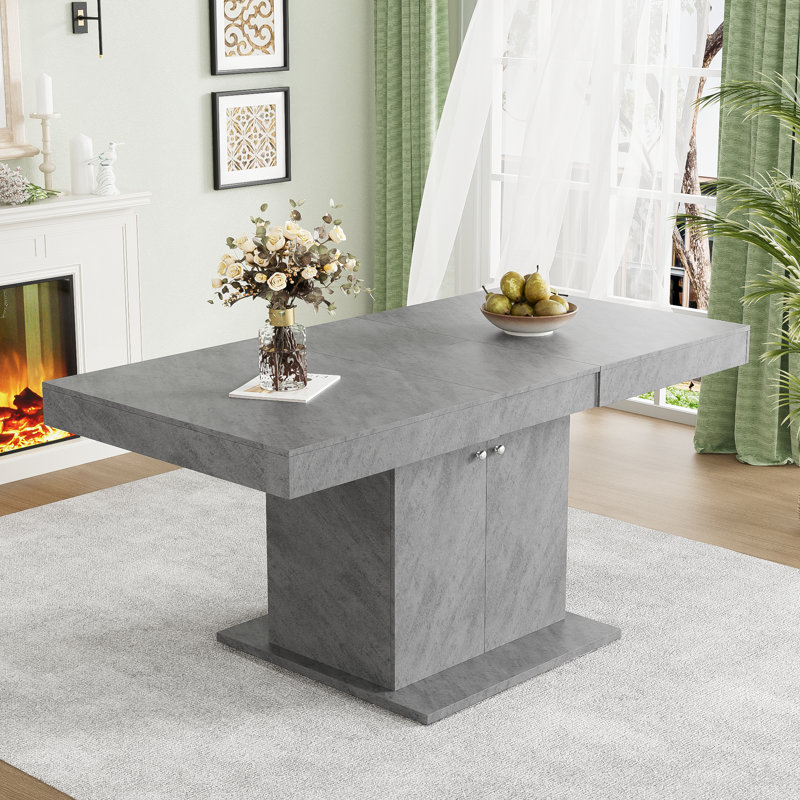 Balyeet Extendable Dining Table, Grey