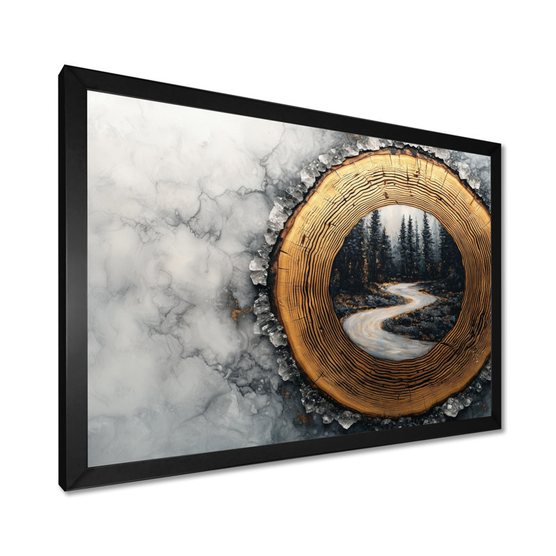 Gioacchina - Landscapes Canvas Art Print, Reproduction encadrée d'une seule photo, H 30 po x l 40 po, Noir