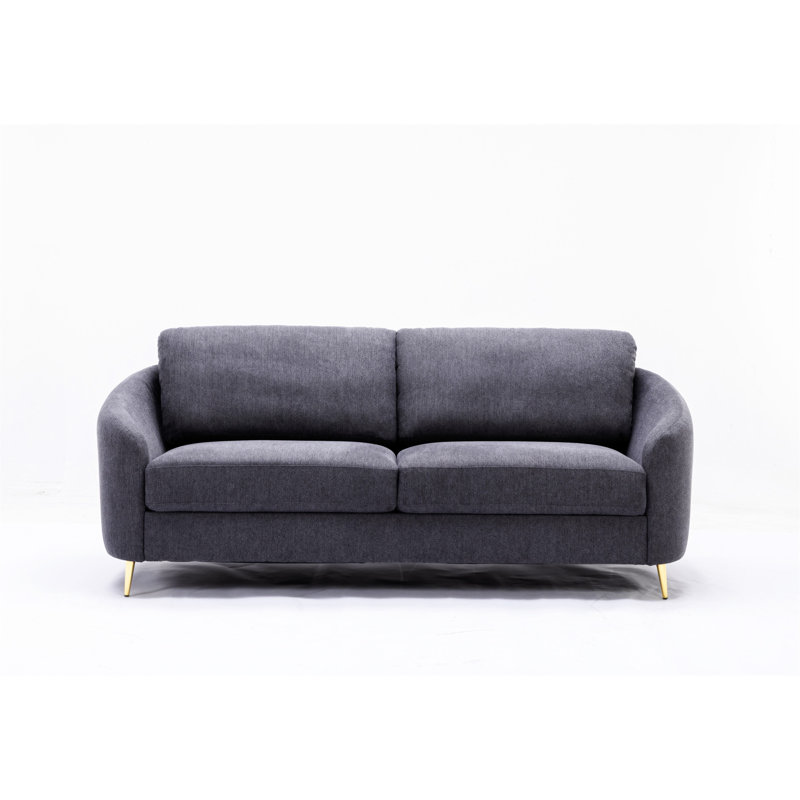 Yuina Gray Linen Sofa